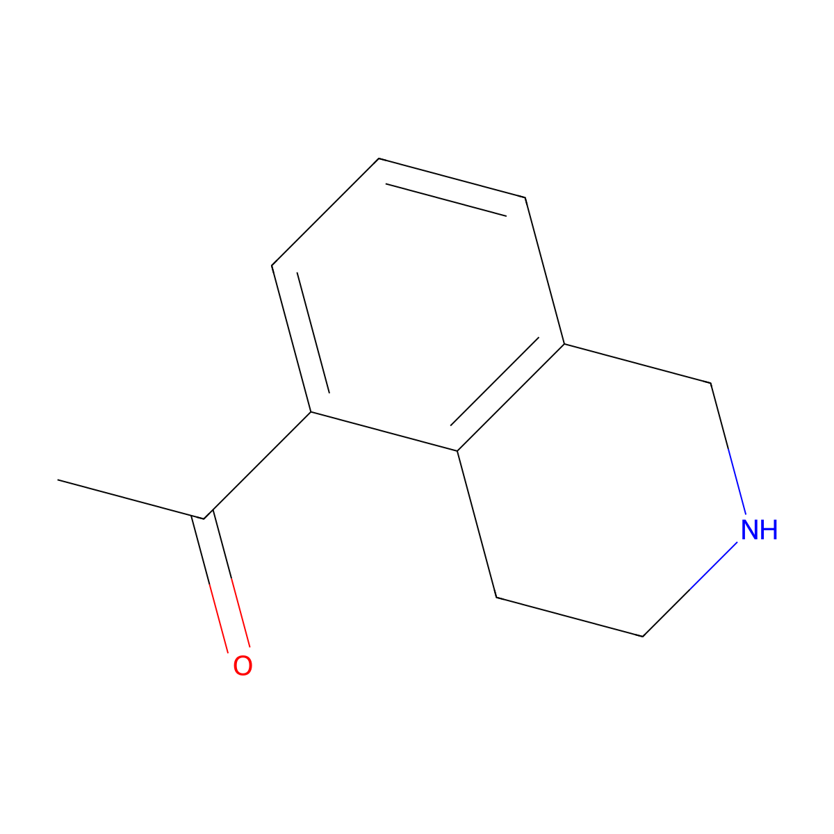 1-(1,2,3,4-Tetrahydroisoquinolin-5-yl)ethan-1-one molecular structure, CAS 1601932-94-8