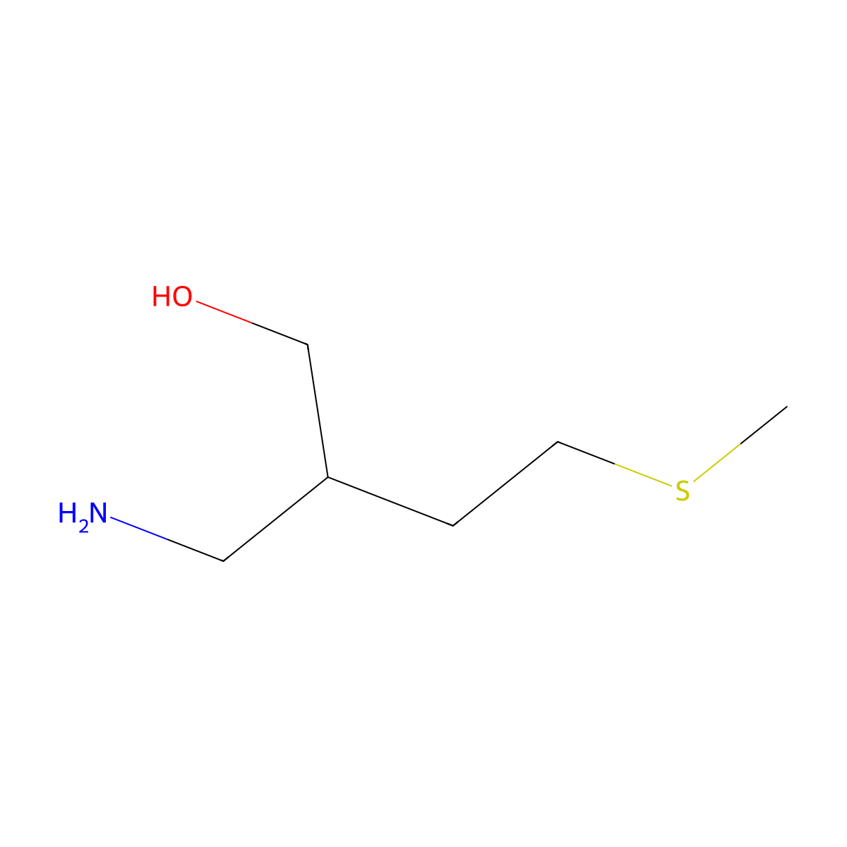 2-(Aminomethyl)-4-(methylsulfanyl)butan-1-ol molecular structure, CAS 1601989-06-3