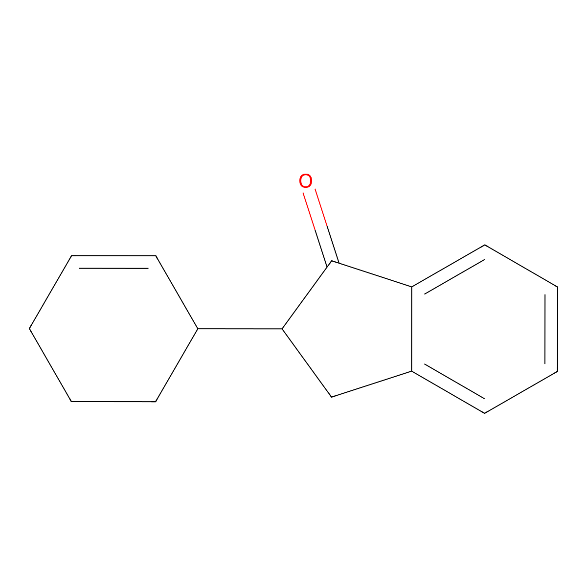 2-(cyclohex-2-en-1-yl)-2,3-dihydro-1H-inden-1-one molecular structure, CAS 1601995-35-0