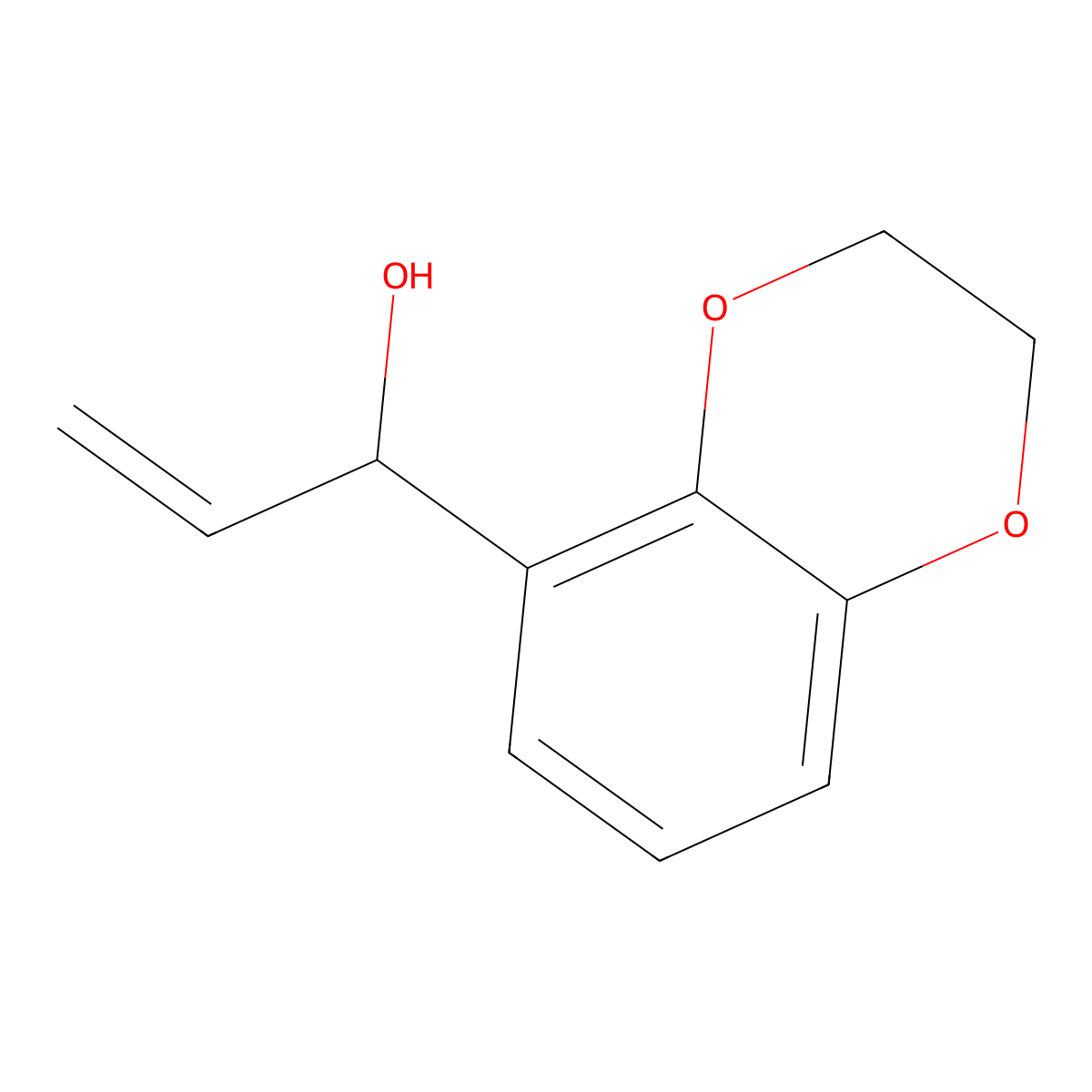 1-(2,3-Dihydro-1,4-benzodioxin-5-yl)prop-2-en-1-ol molecular structure, CAS 1601996-00-2