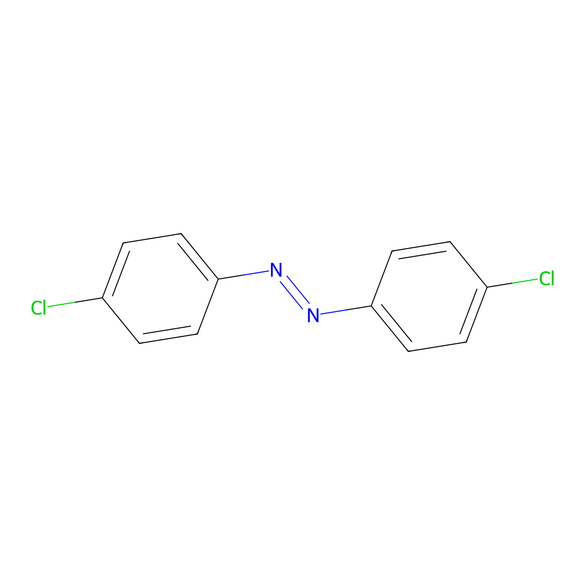 4,4'-Dichloroazobenzene molecular structure, CAS 1602-00-2