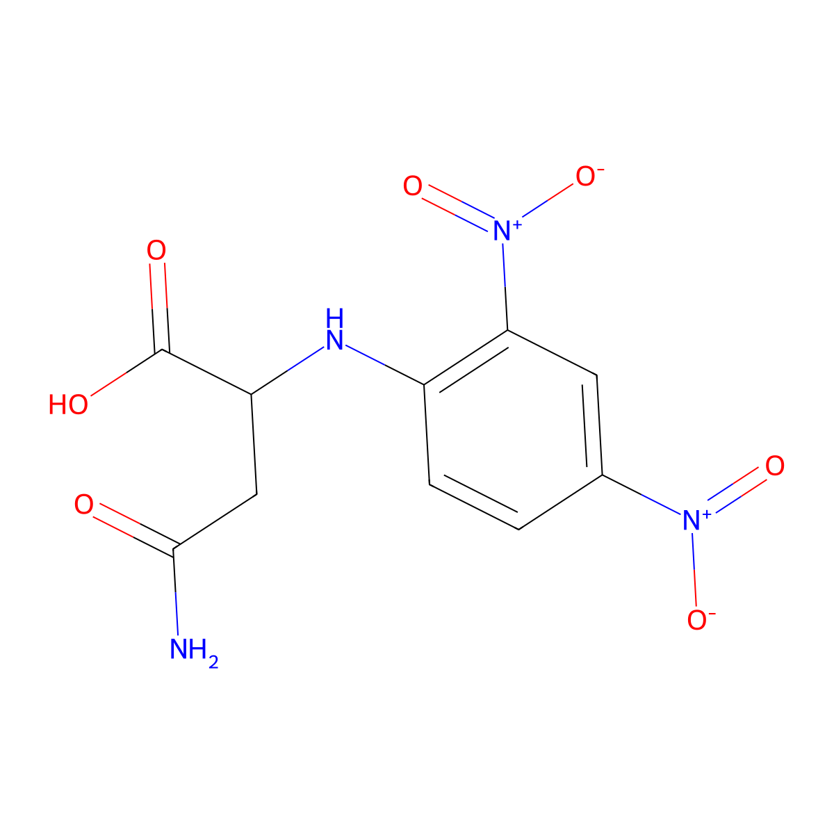 N2-(2,4-dinitrophenyl)-L-asparagine molecular structure, CAS 1602-40-0