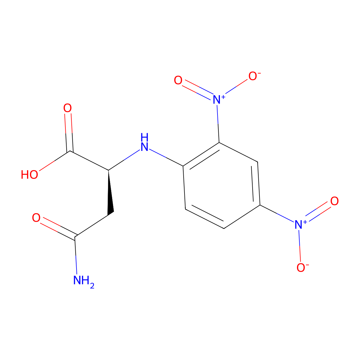 N2-(2,4-dinitrophenyl)-L-asparagine molecular structure, CAS 1602-40-0