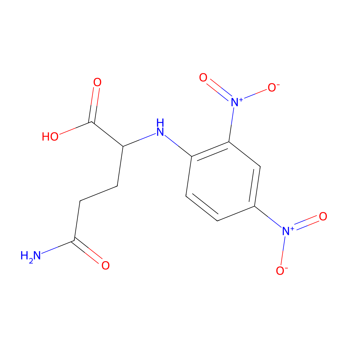 N2-(2,4-Dinitrophenyl)-L-glutamine molecular structure, CAS 1602-41-1