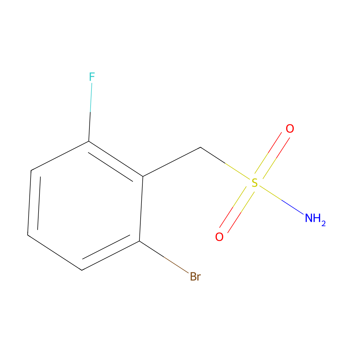 (2-Bromo-6-fluorophenyl)methanesulfonamide molecular structure, CAS 1602012-11-2