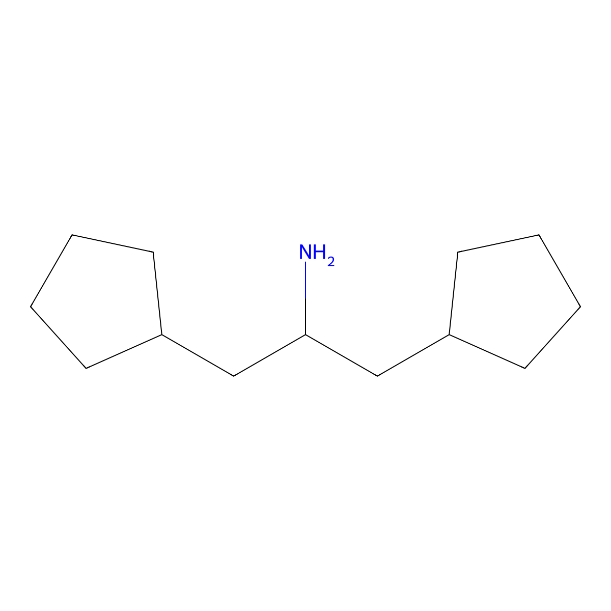 1,3-Dicyclopentylpropan-2-amine molecular structure, CAS 1602013-27-3