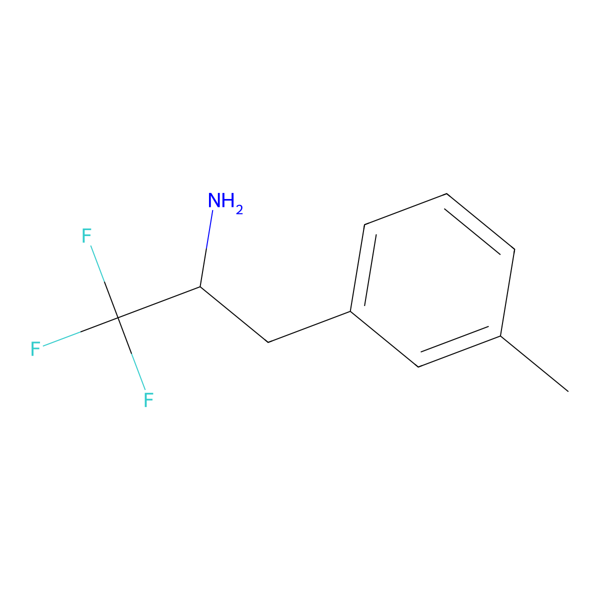 1,1,1-Trifluoro-3-(m-tolyl)propan-2-amine molecular structure, CAS 1602024-07-6