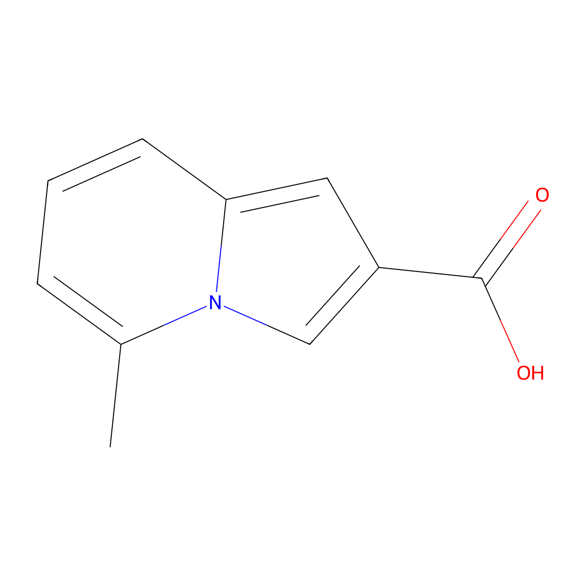 5-methylindolizine-2-carboxylic Acid molecular structure, CAS 160205-84-5