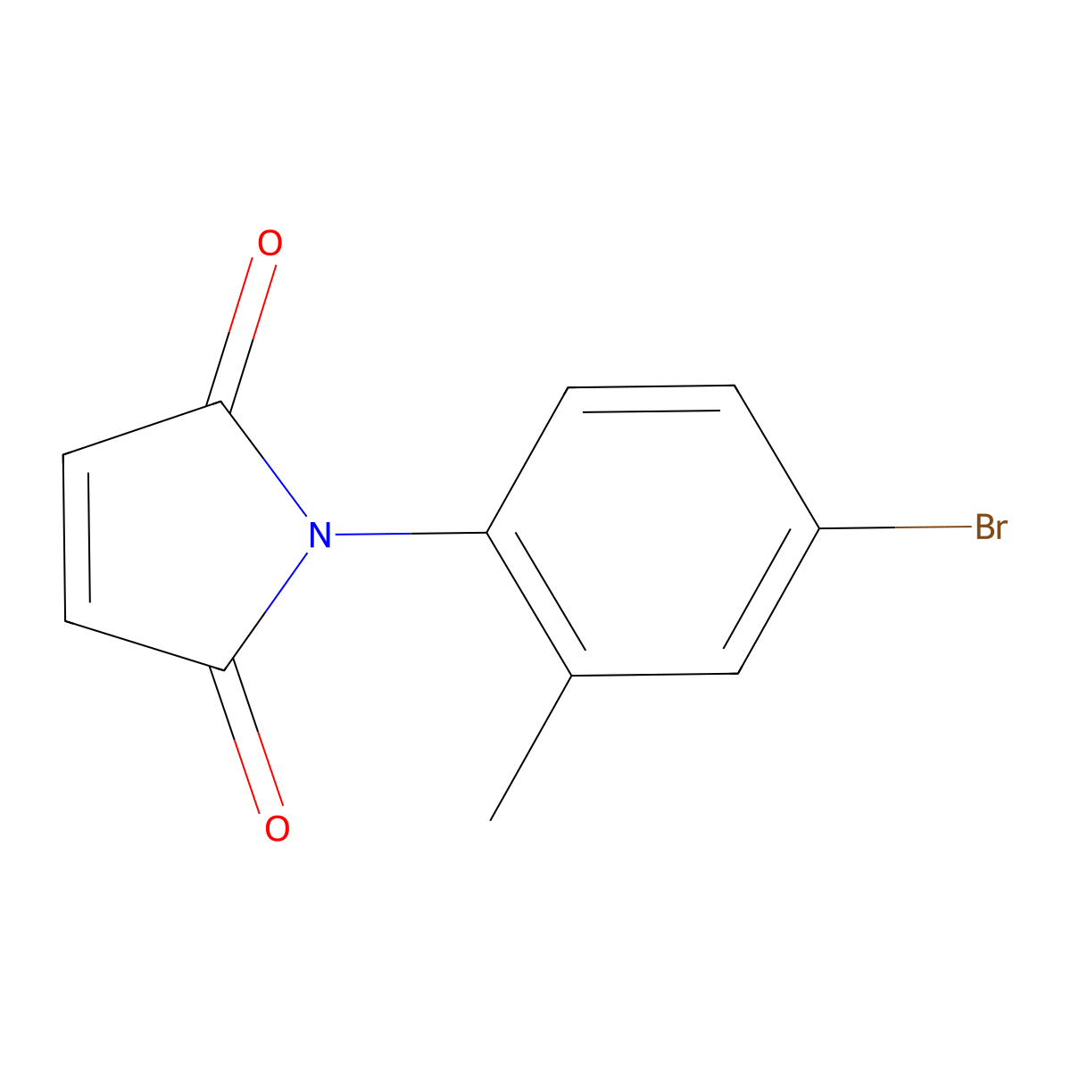1-(4-Bromo-2-methylphenyl)pyrrole-2,5-dione molecular structure, CAS 160207-20-5