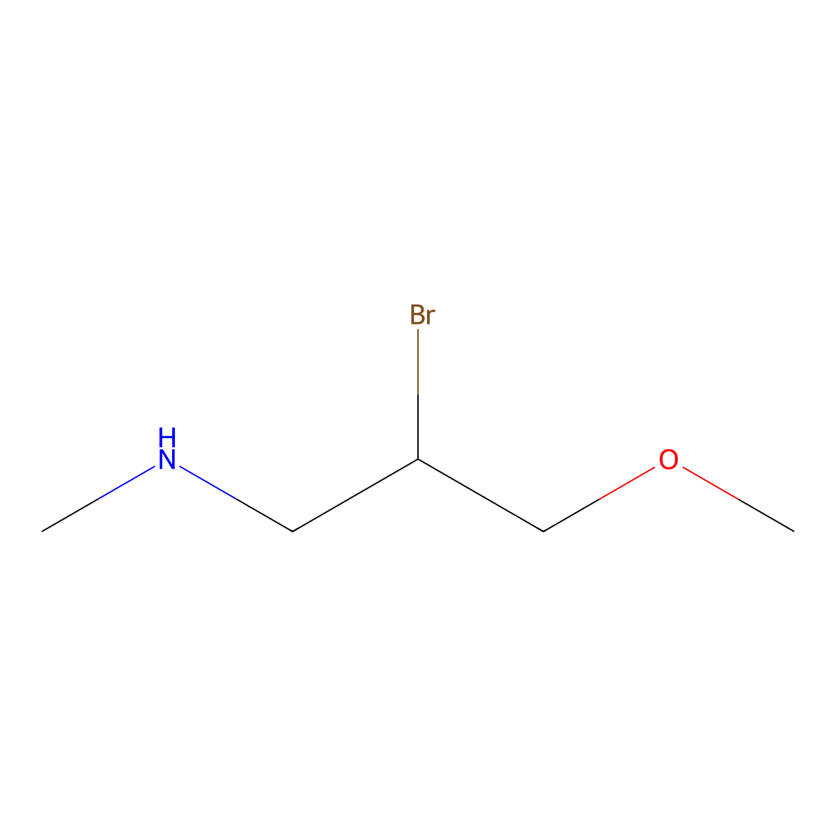 (2-Bromo-3-methoxypropyl)(methyl)amine molecular structure, CAS 1602074-57-6