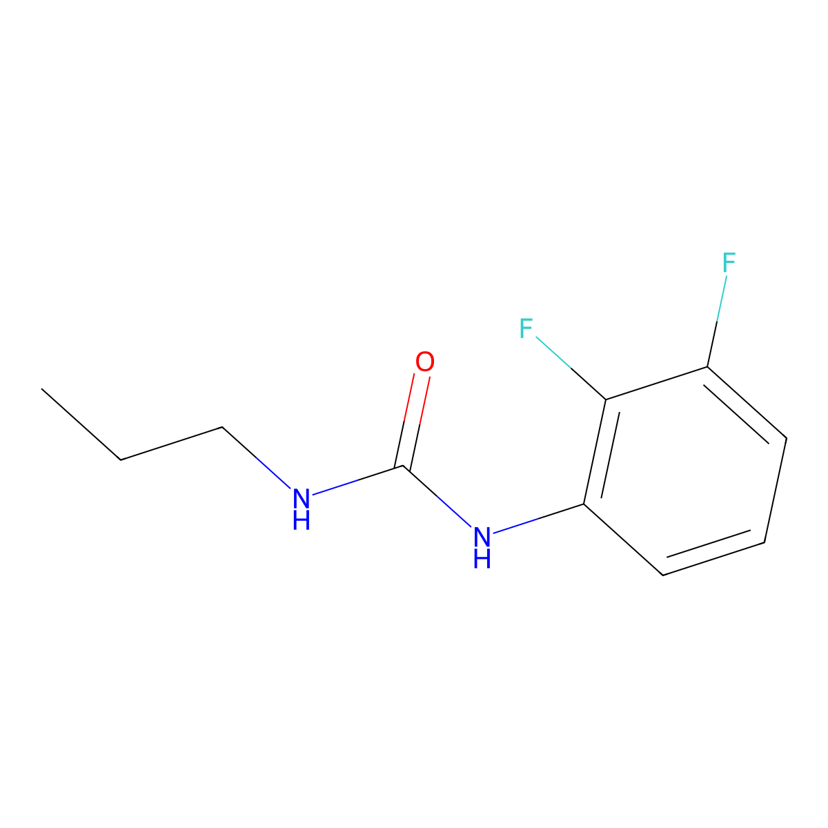 1-(2,3-Difluorophenyl)-3-propylurea molecular structure, CAS 1602085-09-5