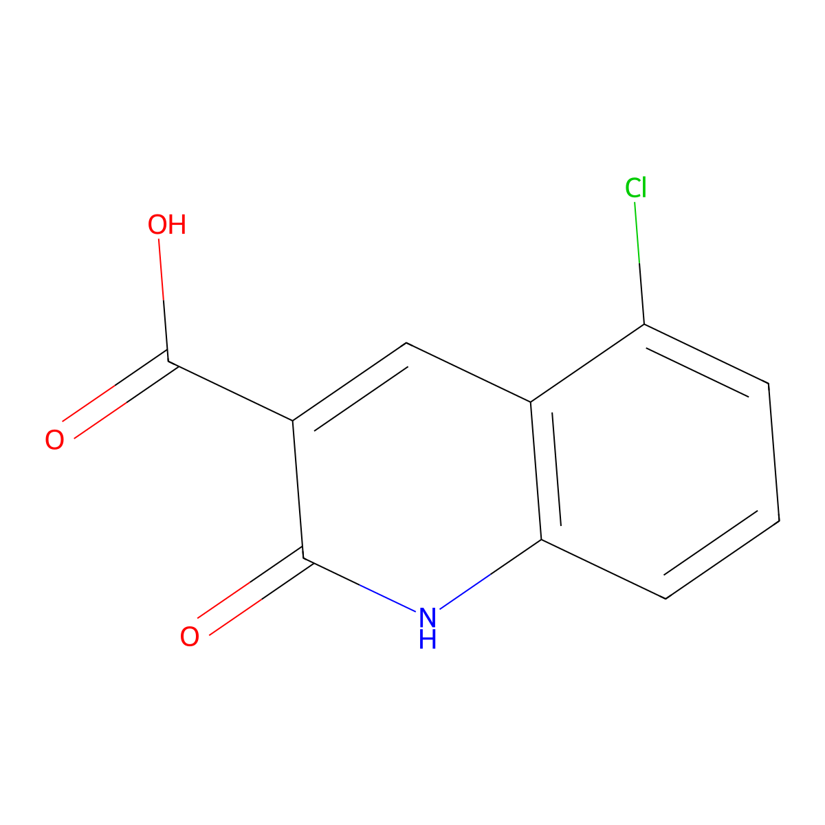5-Chloro-2-oxo-1,2-dihydroquinoline-3-carboxylic acid molecular structure, CAS 1602191-62-7