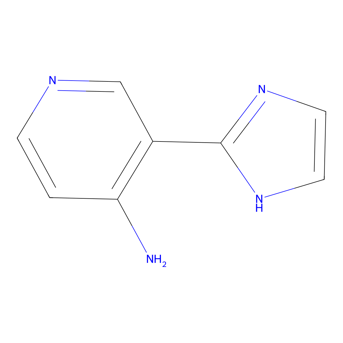 3-(1H-Imidazol-2-yl)pyridin-4-amine molecular structure, CAS 1602196-34-8