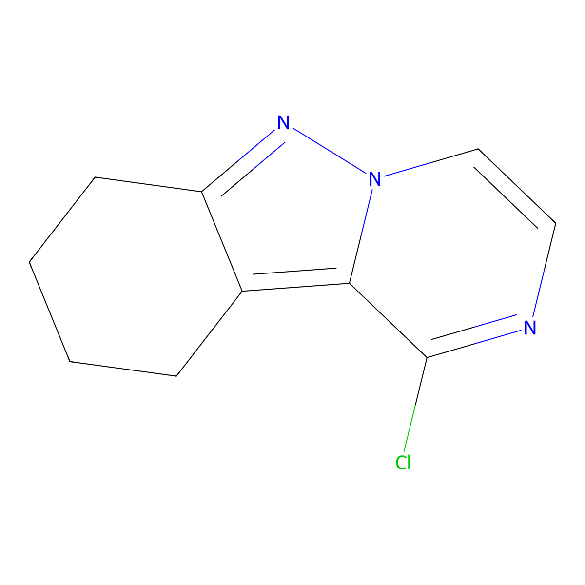1-Chloro-7,8,9,10-tetrahydropyrazino[1,2-b]indazole molecular structure, CAS 1602279-99-1