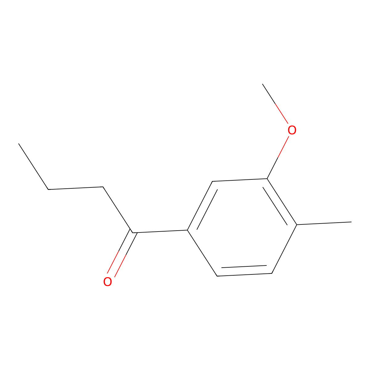1-(3-Methoxy-4-methylphenyl)butan-1-one molecular structure, CAS 1602306-96-6