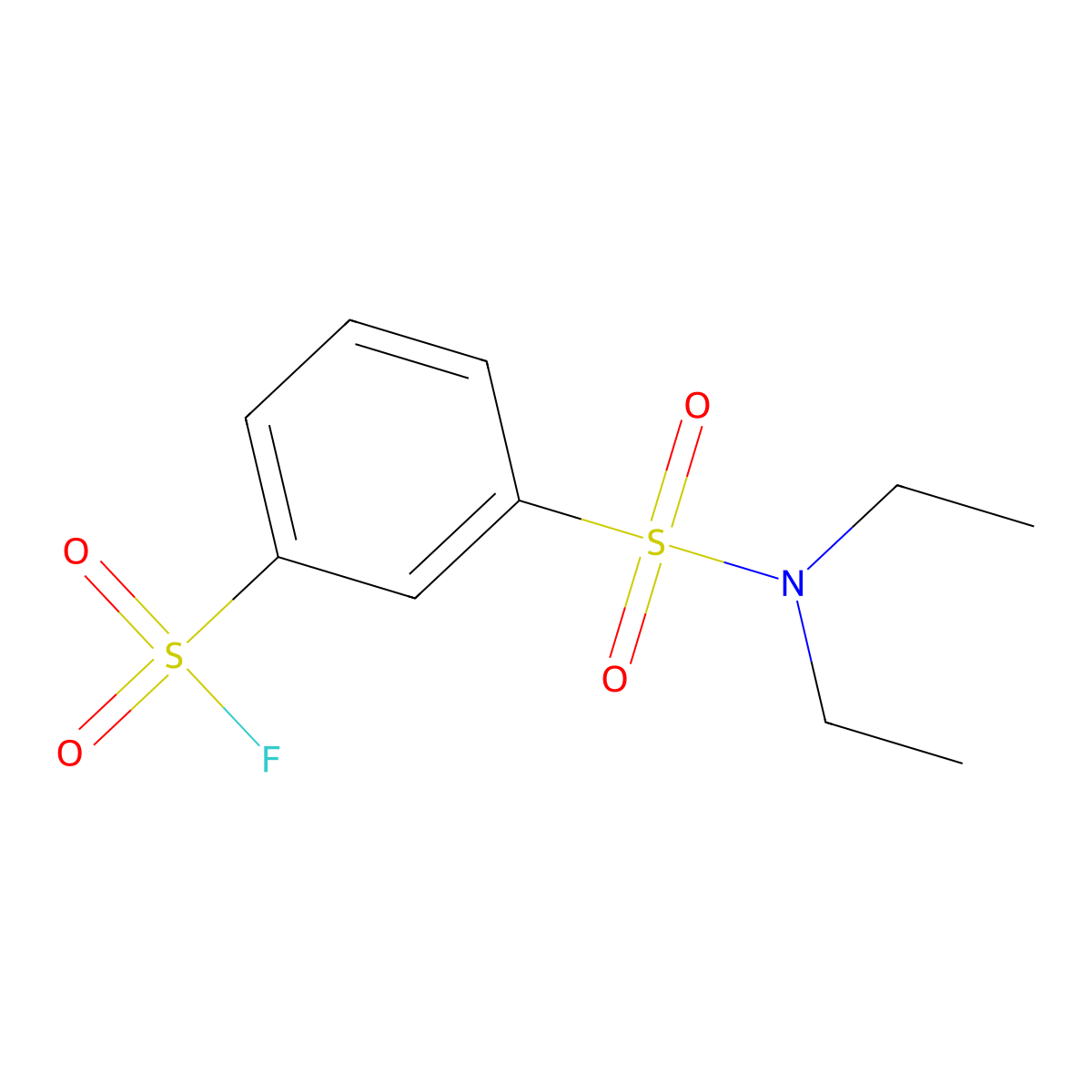 3-(Diethylsulfamoyl)benzene-1-sulfonyl fluoride molecular structure, CAS 1602310-89-3
