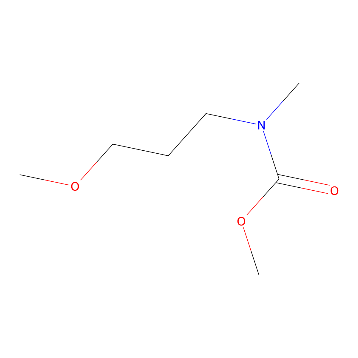 methyl N-(3-methoxypropyl)-N-methylcarbamate molecular structure, CAS 1602328-83-5