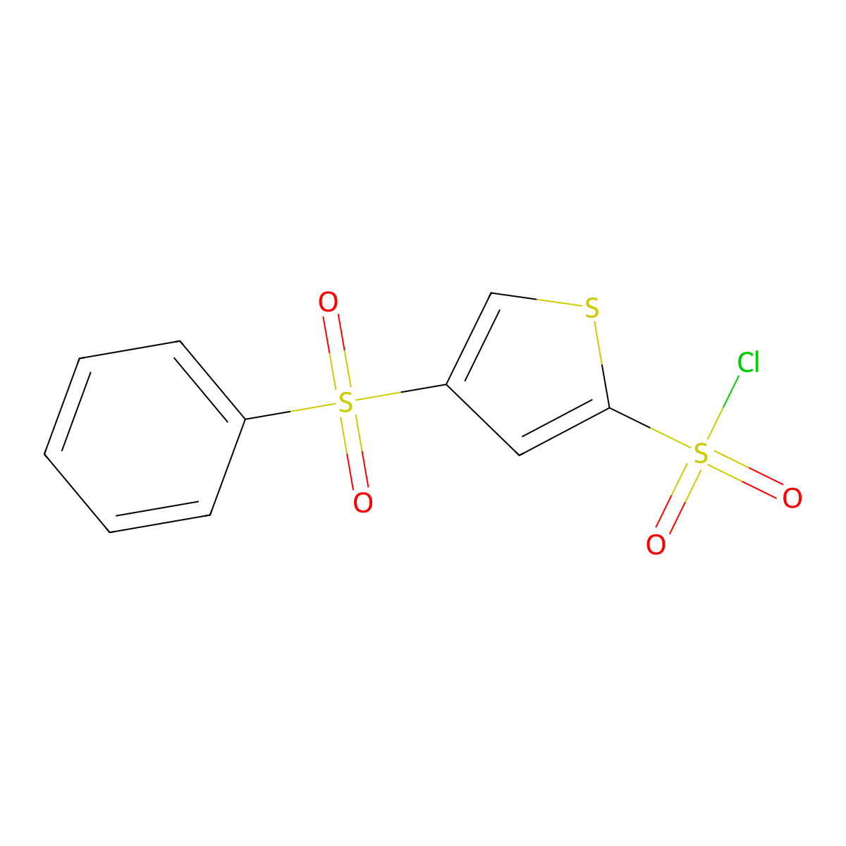 4-(Benzenesulfonyl)thiophene-2-sulfonyl chloride molecular structure, CAS 160233-28-3