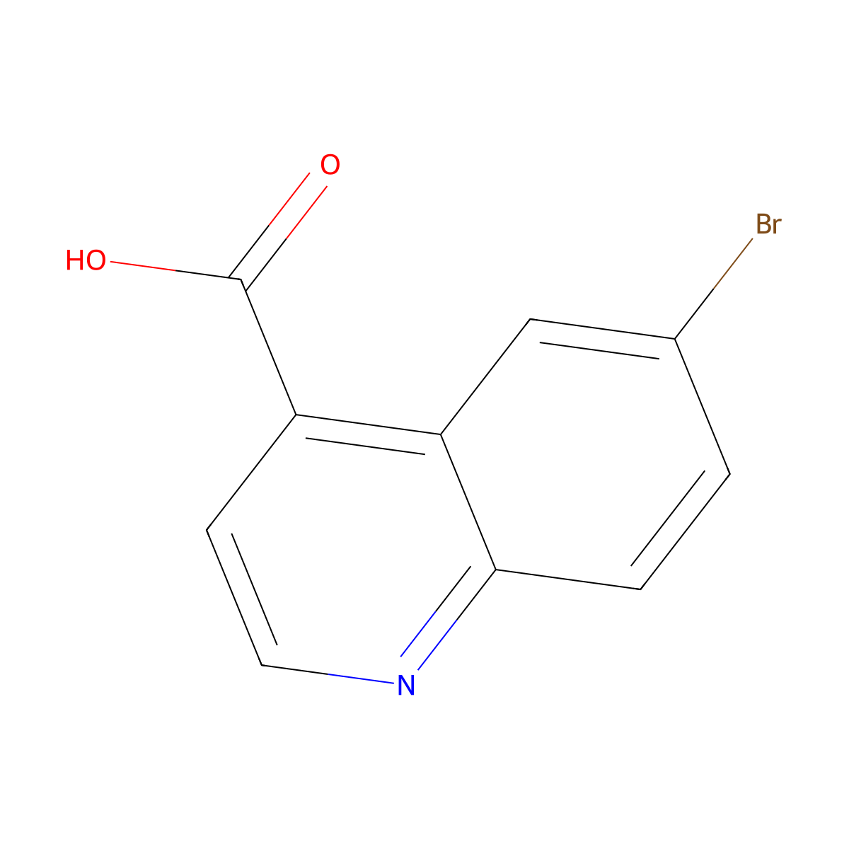 6-Bromoquinoline-4-carboxylic acid molecular structure, CAS 160233-76-1