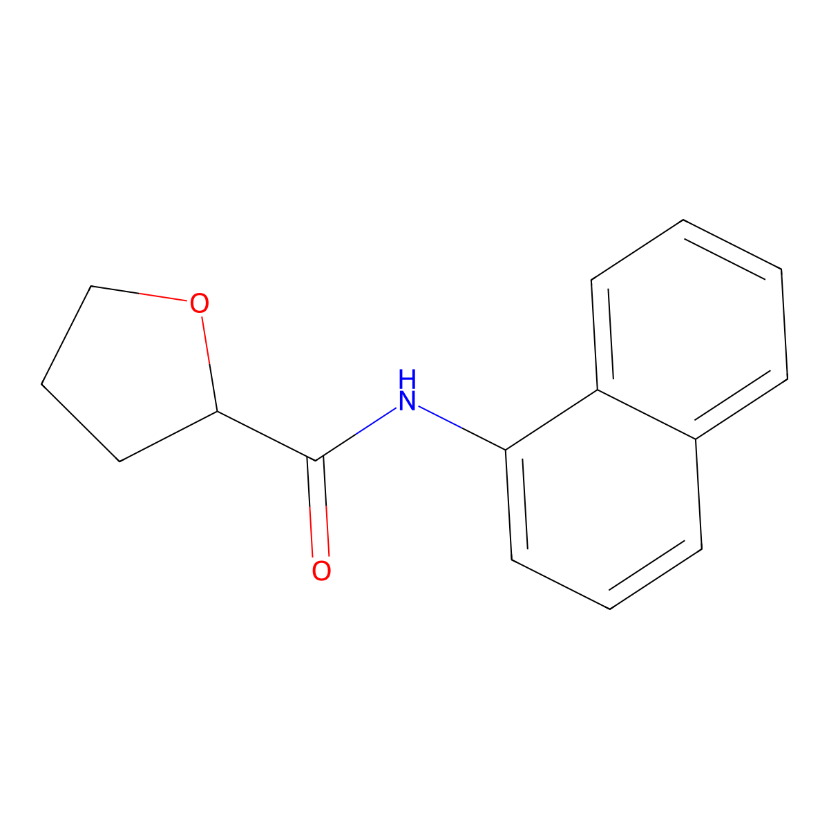 N-naphthalen-1-yloxolane-2-carboxamide molecular structure, CAS 160235-31-4
