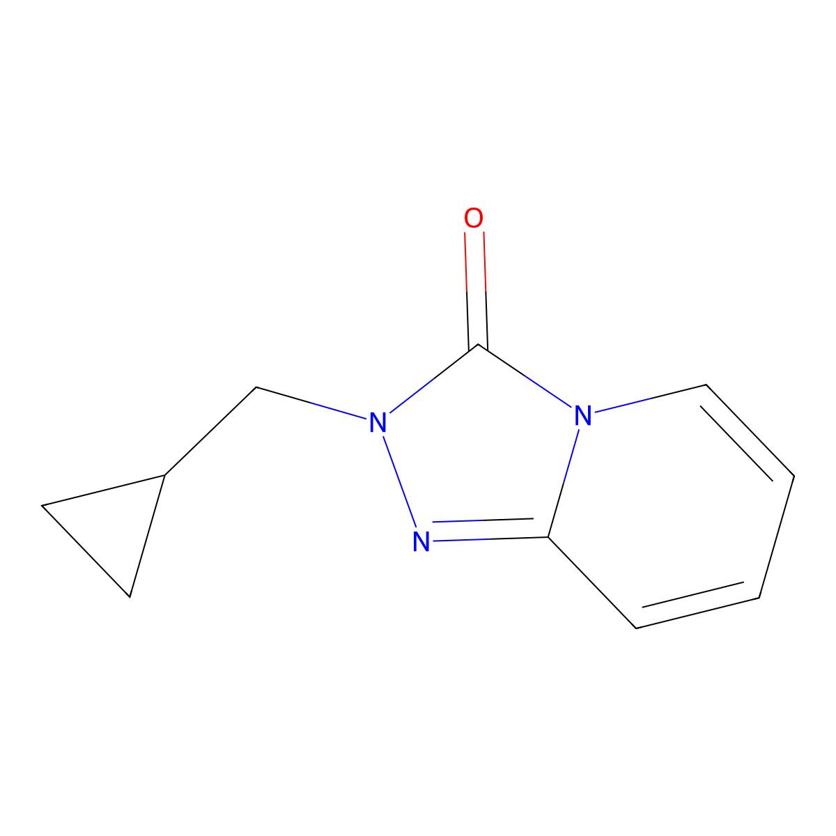 2-(cyclopropylmethyl)-2H,3H-[1,2,4]triazolo[4,3-a]pyridin-3-one molecular structure, CAS 1602351-44-9