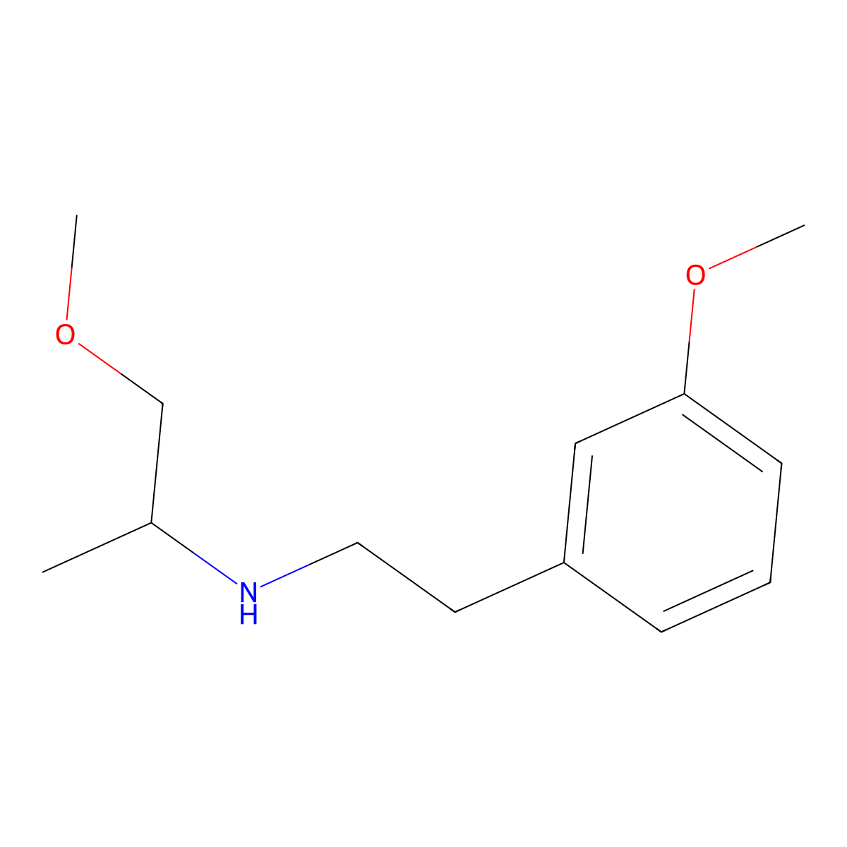 [2-(3-Methoxyphenyl)ethyl](1-methoxypropan-2-yl)amine molecular structure, CAS 1602361-01-2