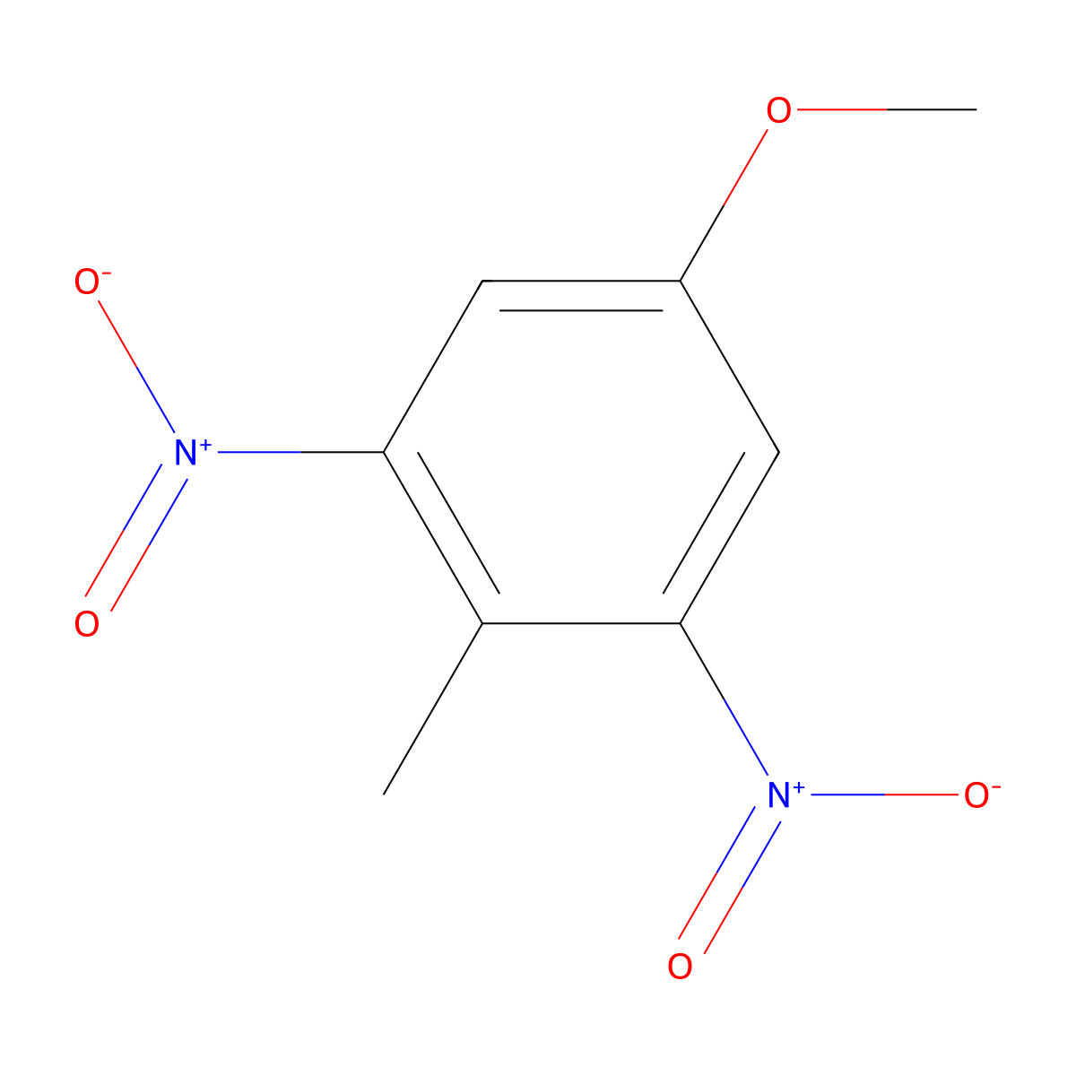 5-Methoxy-2-methyl-1,3-dinitrobenzene molecular structure, CAS 16024-29-6