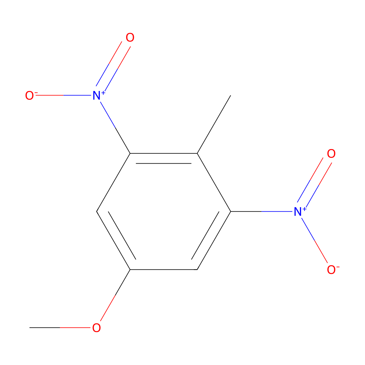 5-Methoxy-2-methyl-1,3-dinitrobenzene molecular structure, CAS 16024-29-6