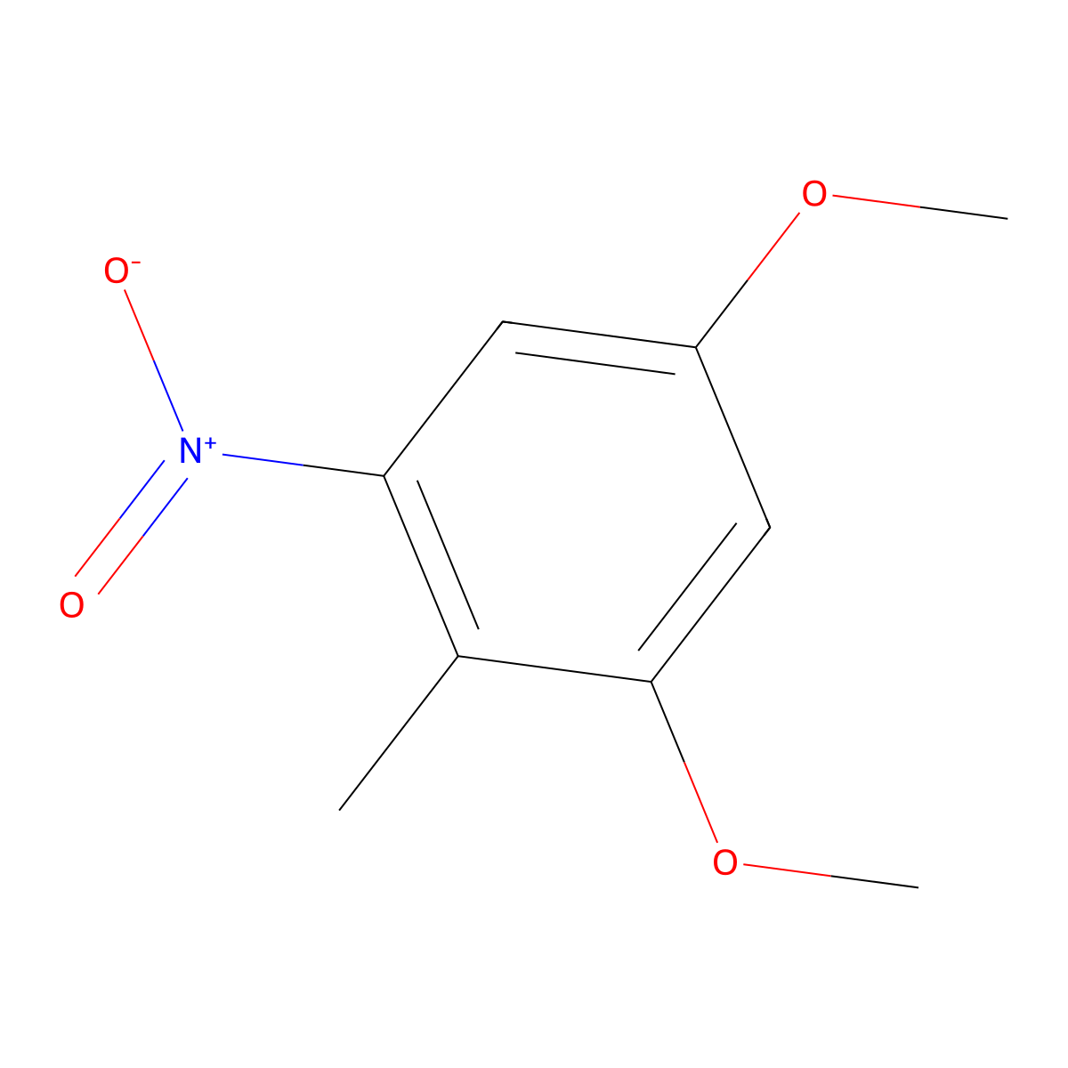 1,5-Dimethoxy-2-methyl-3-nitrobenzene molecular structure, CAS 16024-31-0