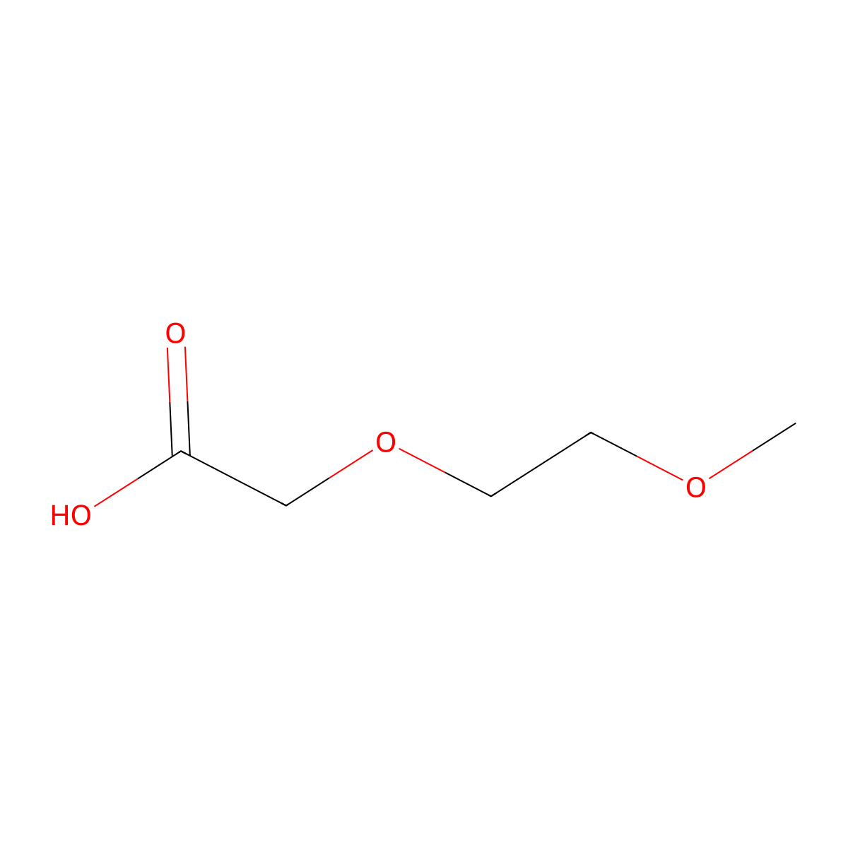 (2-Methoxyethoxy)acetic acid molecular structure, CAS 16024-56-9