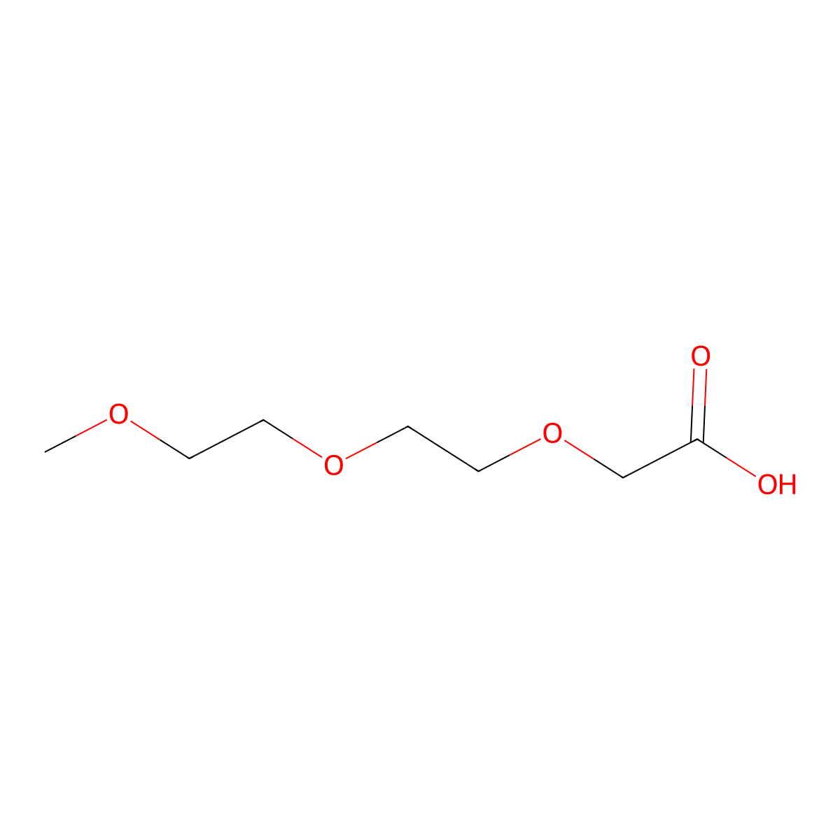 (2-(2-Methoxyethoxy)ethoxy)acetic acid molecular structure, CAS 16024-58-1