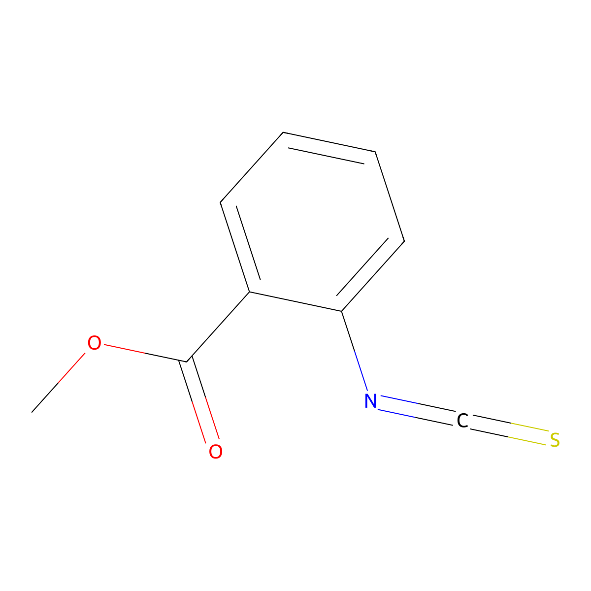 Benzoic acid, 2-isothiocyanato-, methyl ester molecular structure, CAS 16024-82-1