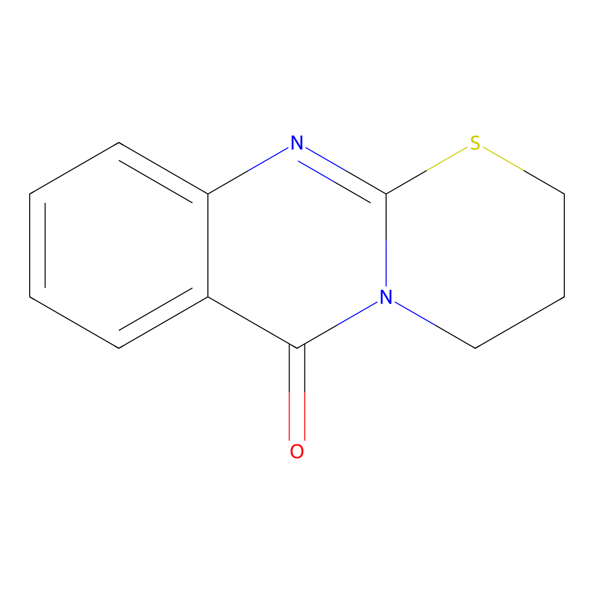 3,4-dihydro-2H,6H-[1,3]thiazino[2,3-b]quinazolin-6-one molecular structure, CAS 16024-90-1