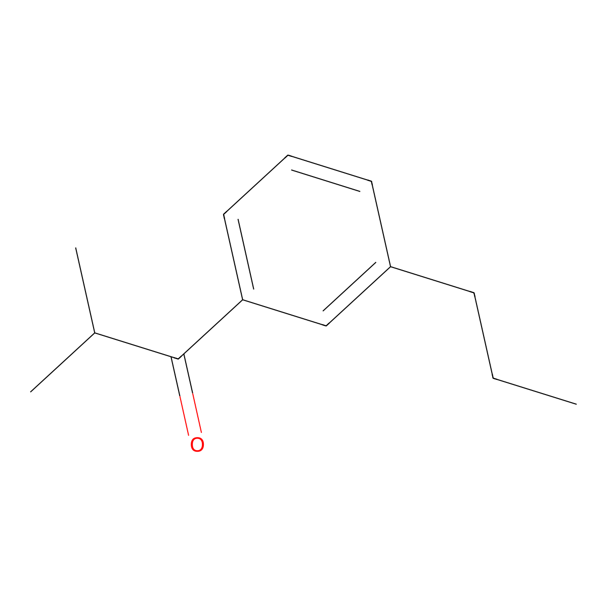 2-Methyl-1-(3-propylphenyl)-1-propanone molecular structure, CAS 1602468-96-1