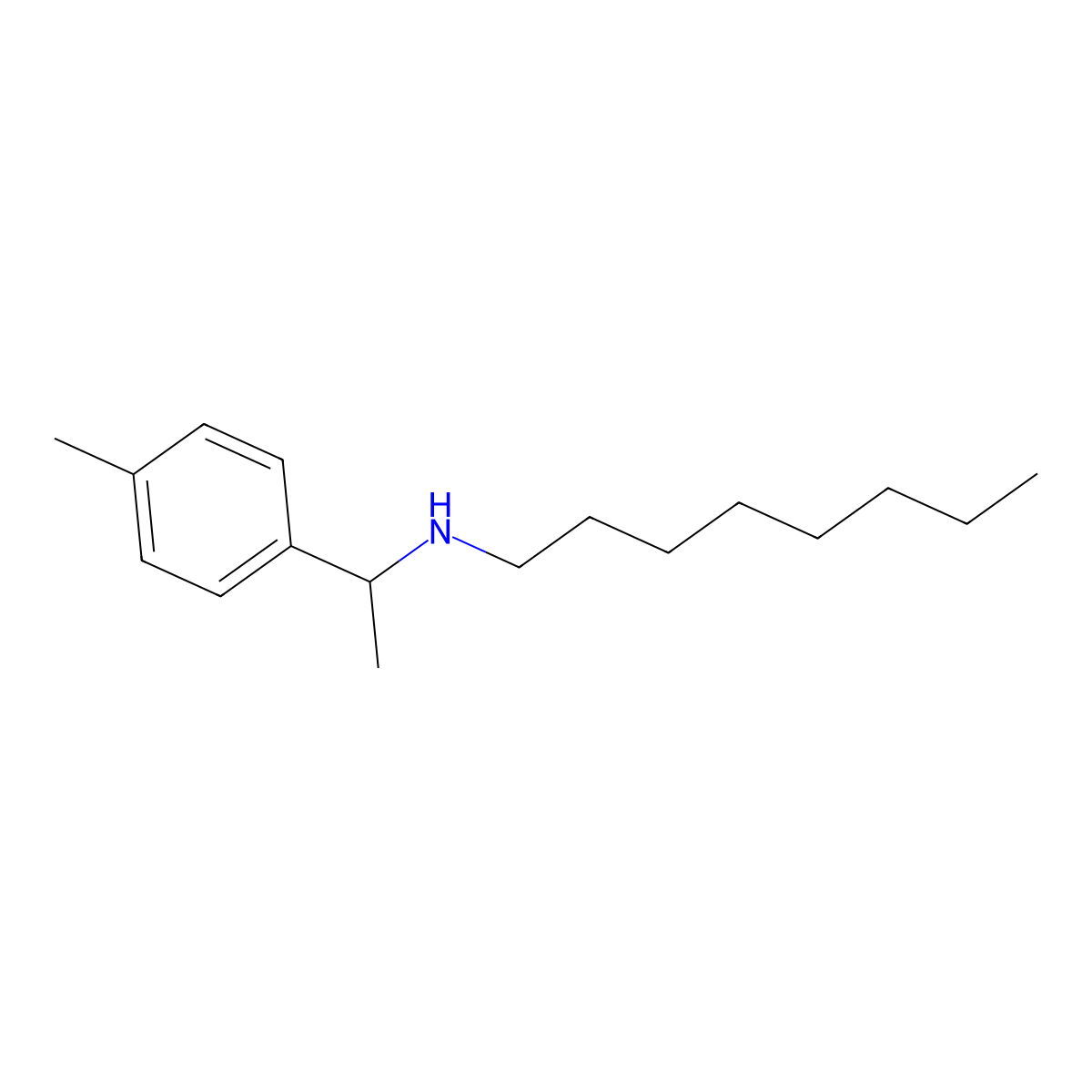 [1-(4-Methylphenyl)ethyl](octyl)amine molecular structure, CAS 160254-22-8