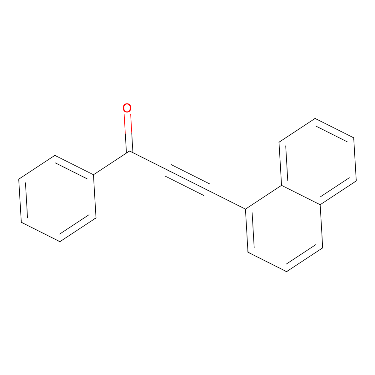 3-(Naphthalen-1-yl)-1-phenylprop-2-yn-1-one molecular structure, CAS 160254-73-9