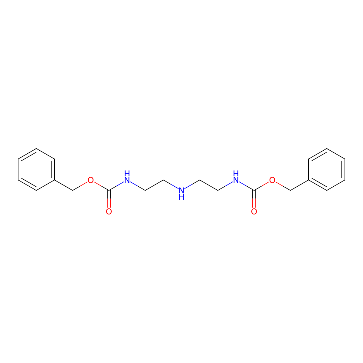 N,N''-Di-Z-diethylenetriamine molecular structure, CAS 160256-75-7