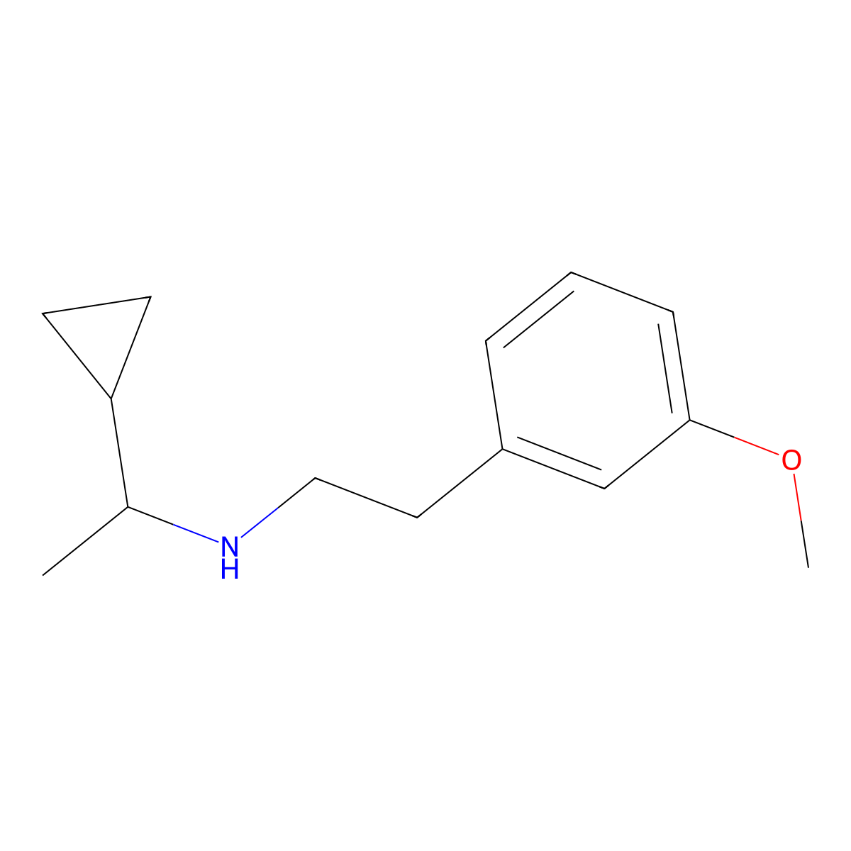 (1-Cyclopropylethyl)[2-(3-methoxyphenyl)ethyl]amine molecular structure, CAS 1602568-60-4