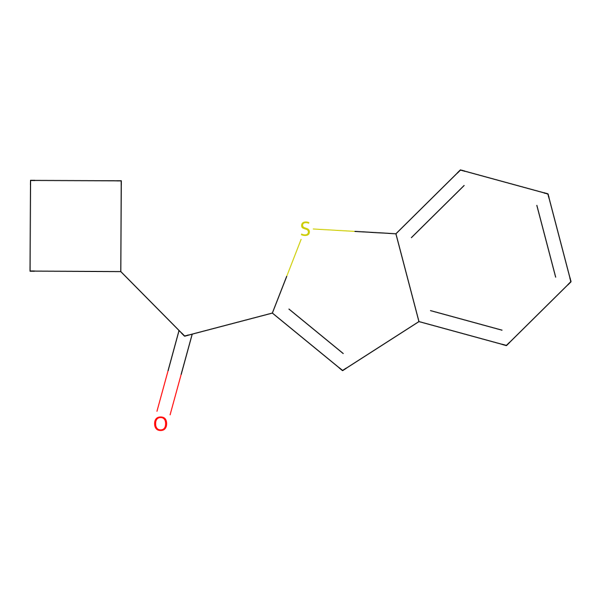 Benzo[b]thien-2-ylcyclobutylmethanone molecular structure, CAS 1602621-70-4