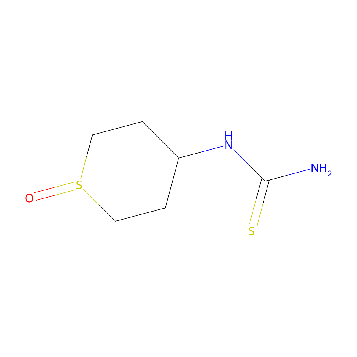1-(1-Oxidotetrahydro-2H-thiopyran-4-yl)thiourea molecular structure, CAS 1602646-23-0