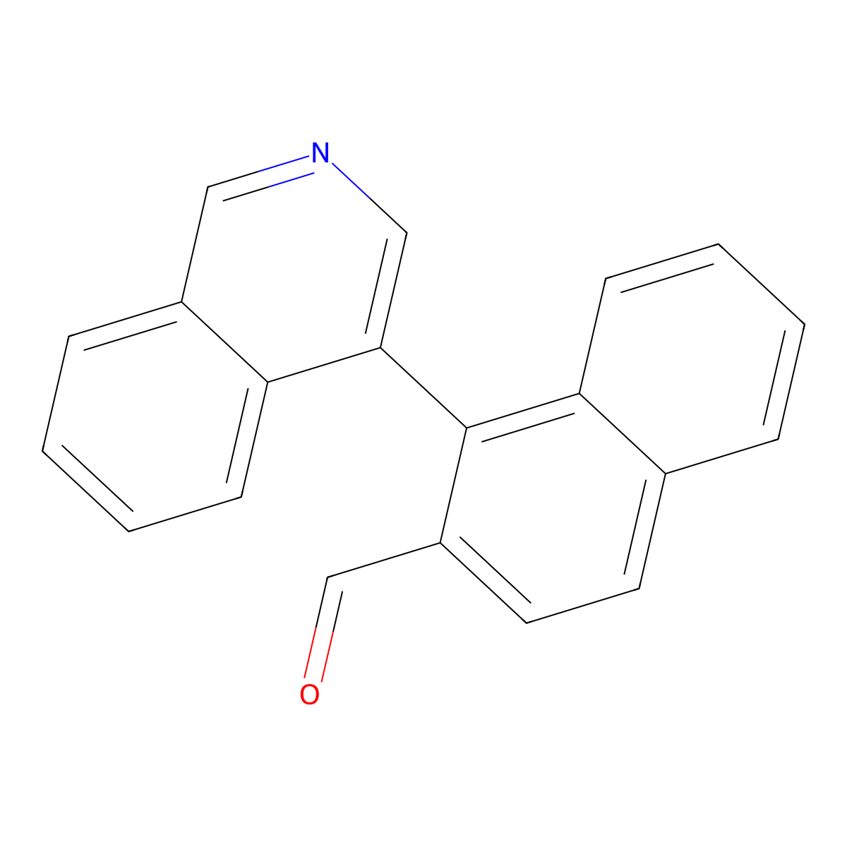 1-(Isoquinolin-4-yl)-2-naphthaldehyde molecular structure, CAS 1602653-57-5