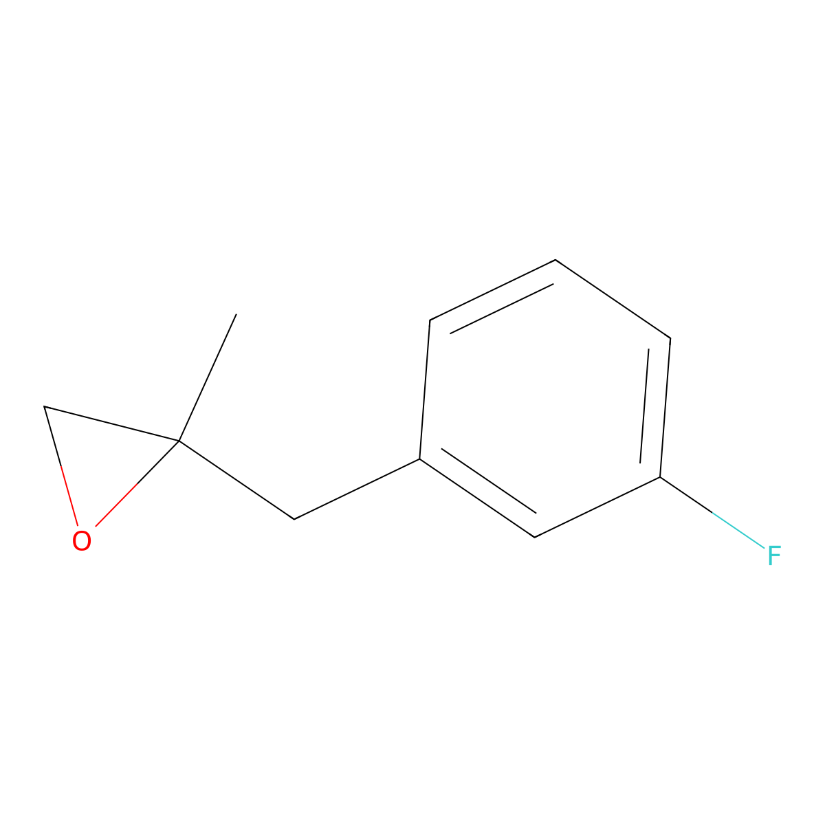 2-[(3-Fluorophenyl)methyl]-2-methyloxirane molecular structure, CAS 1602678-21-6