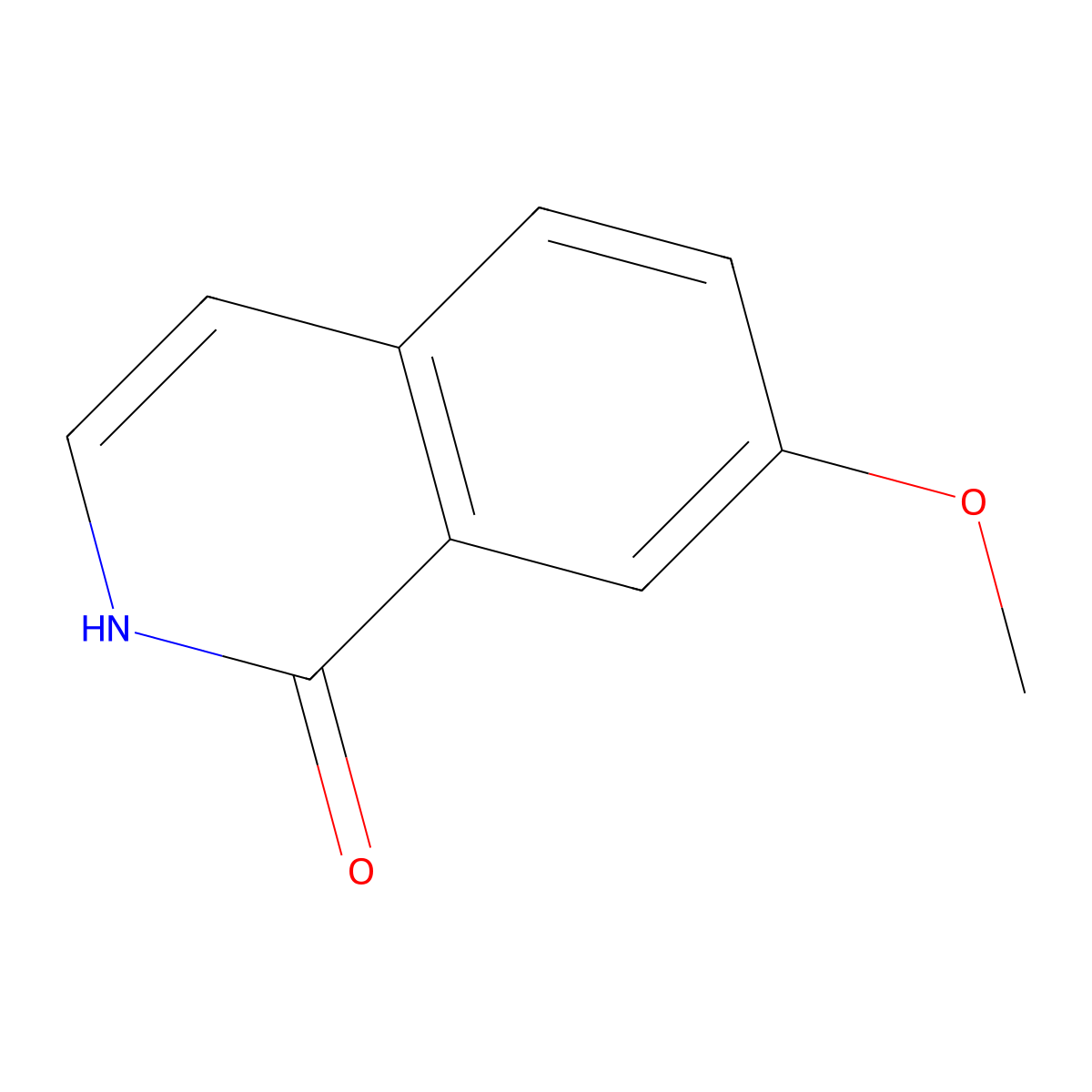 7-Methoxy-1,2-dihydroisoquinolin-1-one molecular structure, CAS 16027-16-0