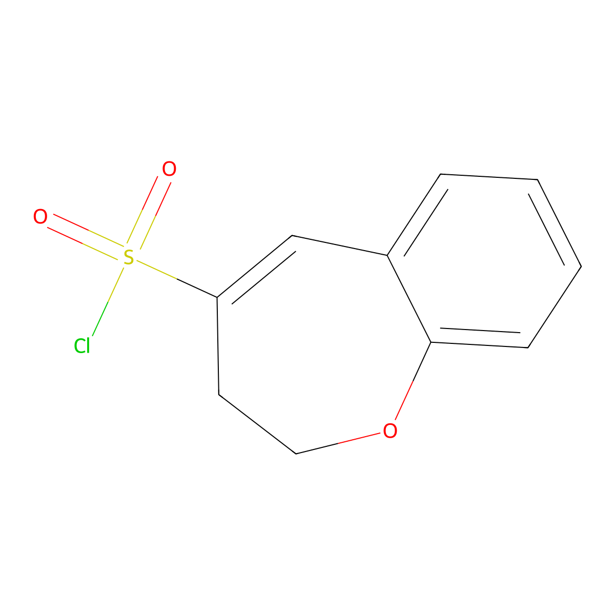 2,3-Dihydro-1-benzoxepine-4-sulfonyl chloride molecular structure, CAS 1602704-82-4