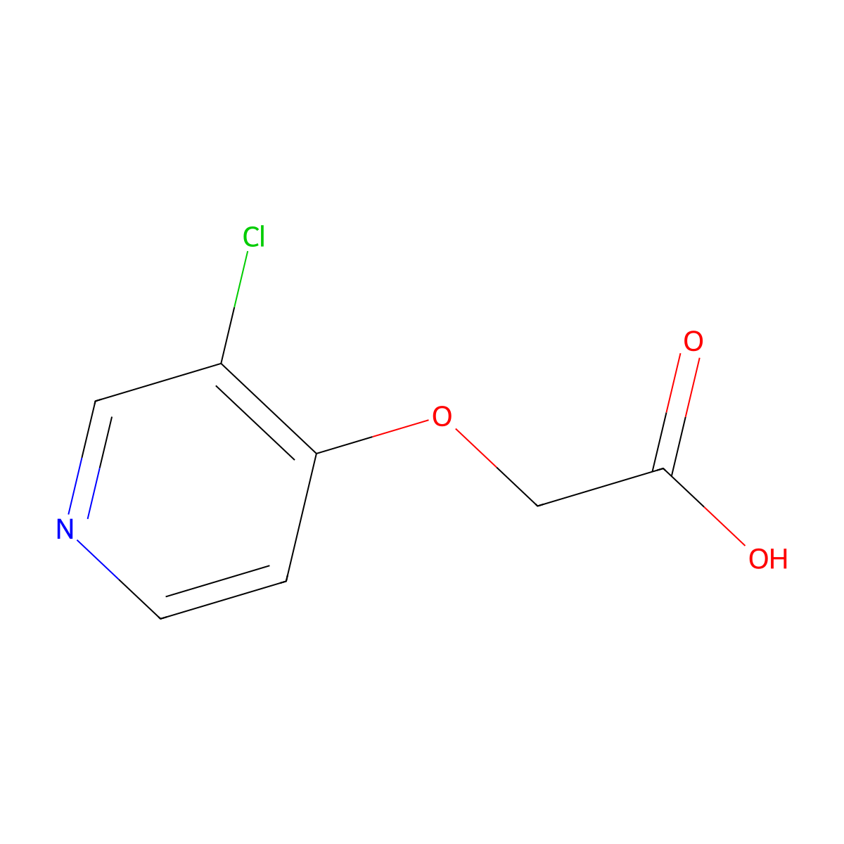 2-[(3-Chloropyridin-4-yl)oxy]acetic acid molecular structure, CAS 1602733-90-3