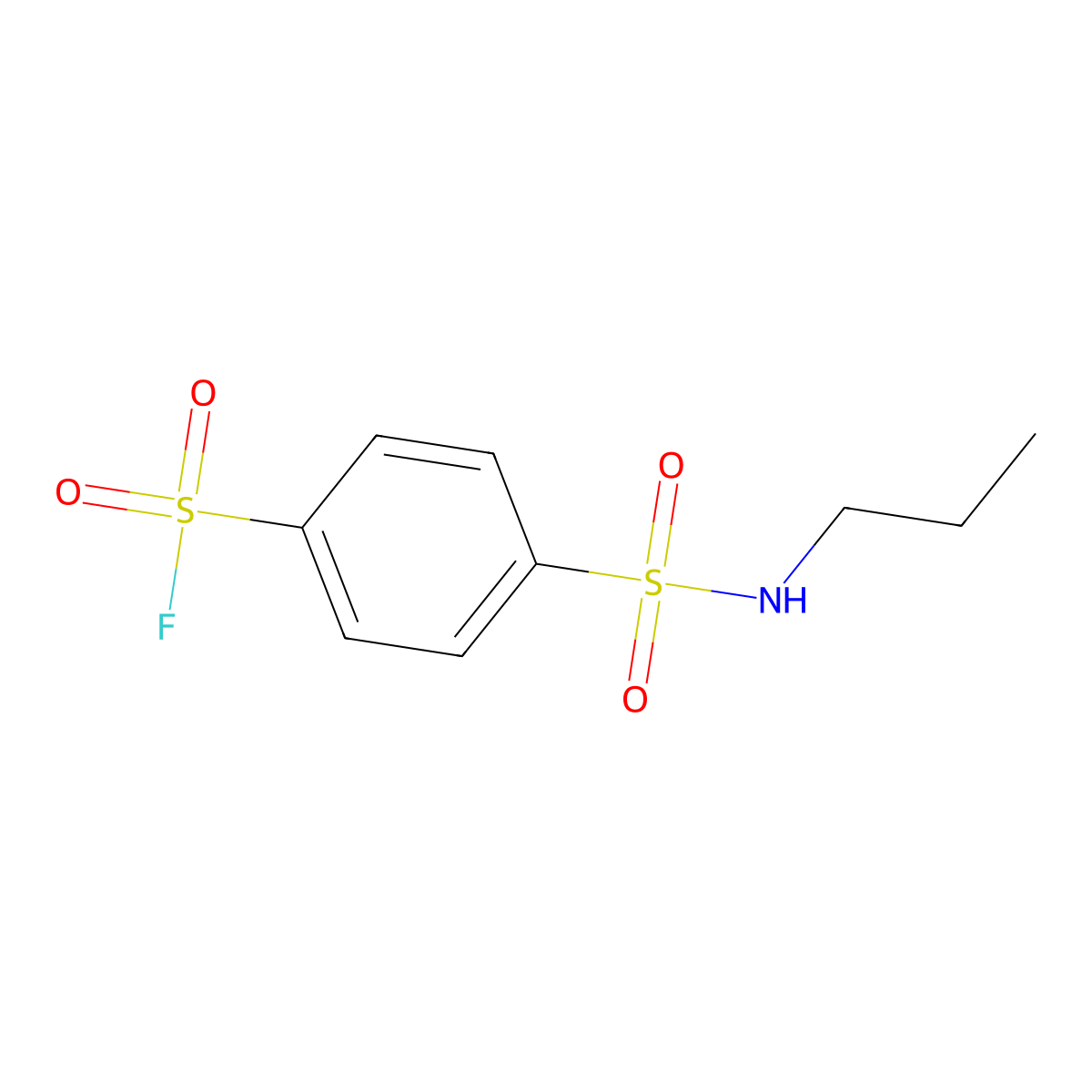 4-(Propylsulfamoyl)benzene-1-sulfonyl fluoride molecular structure, CAS 1602781-20-3
