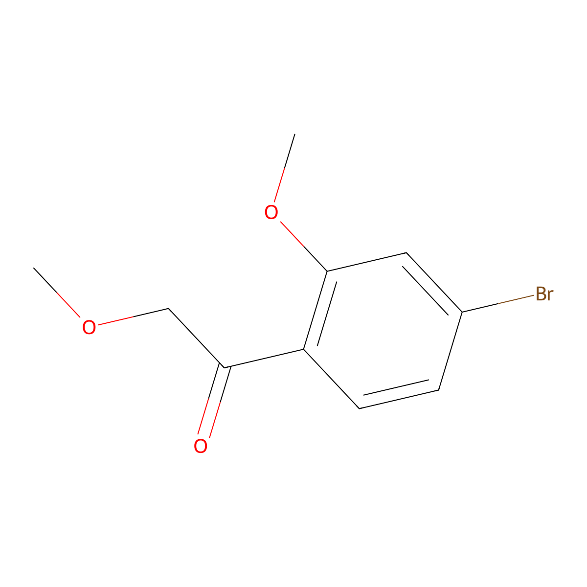 1-(4-Bromo-2-methoxyphenyl)-2-methoxyethan-1-one molecular structure, CAS 1602797-71-6