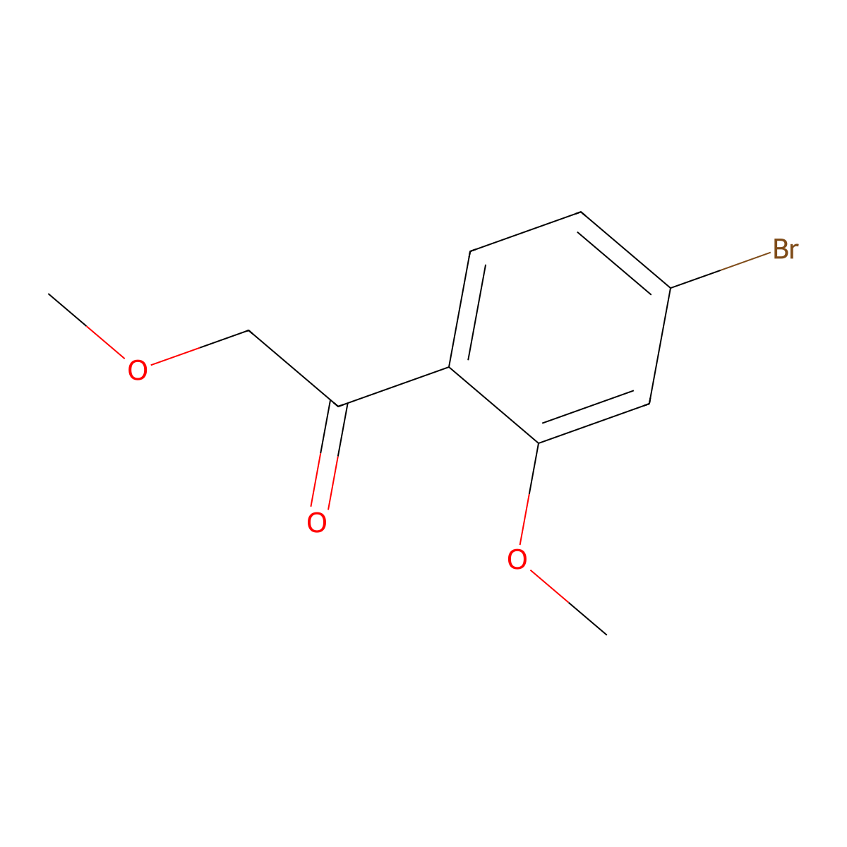 1-(4-Bromo-2-methoxyphenyl)-2-methoxyethan-1-one molecular structure, CAS 1602797-71-6