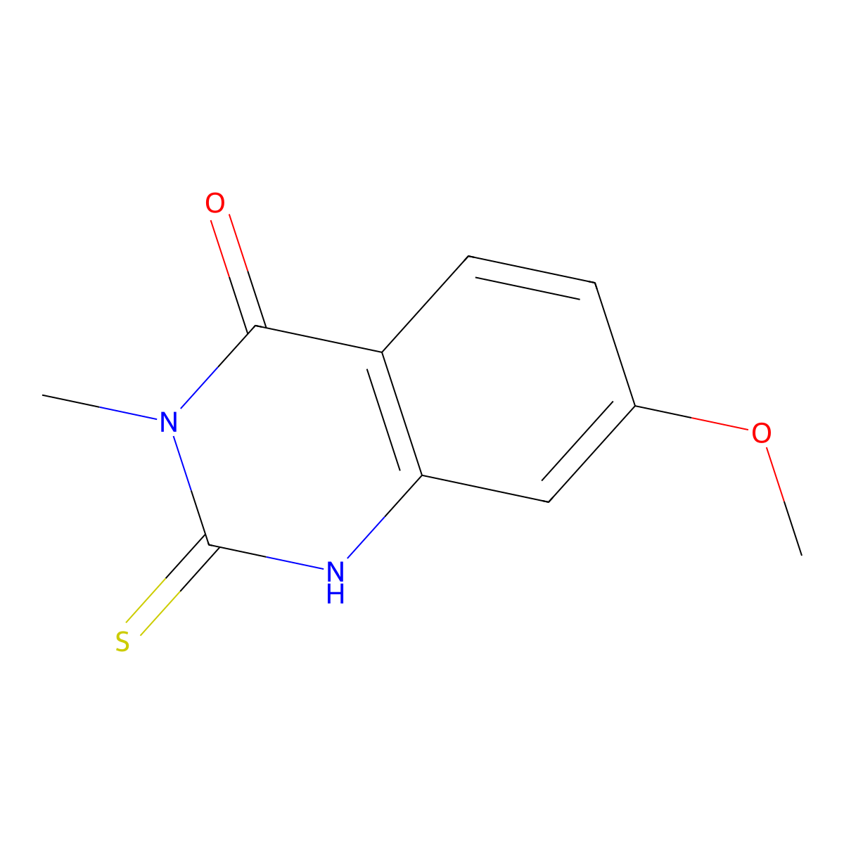 7-Methoxy-3-methyl-2-sulfanylidene-1H-quinazolin-4-one molecular structure, CAS 1602813-75-1