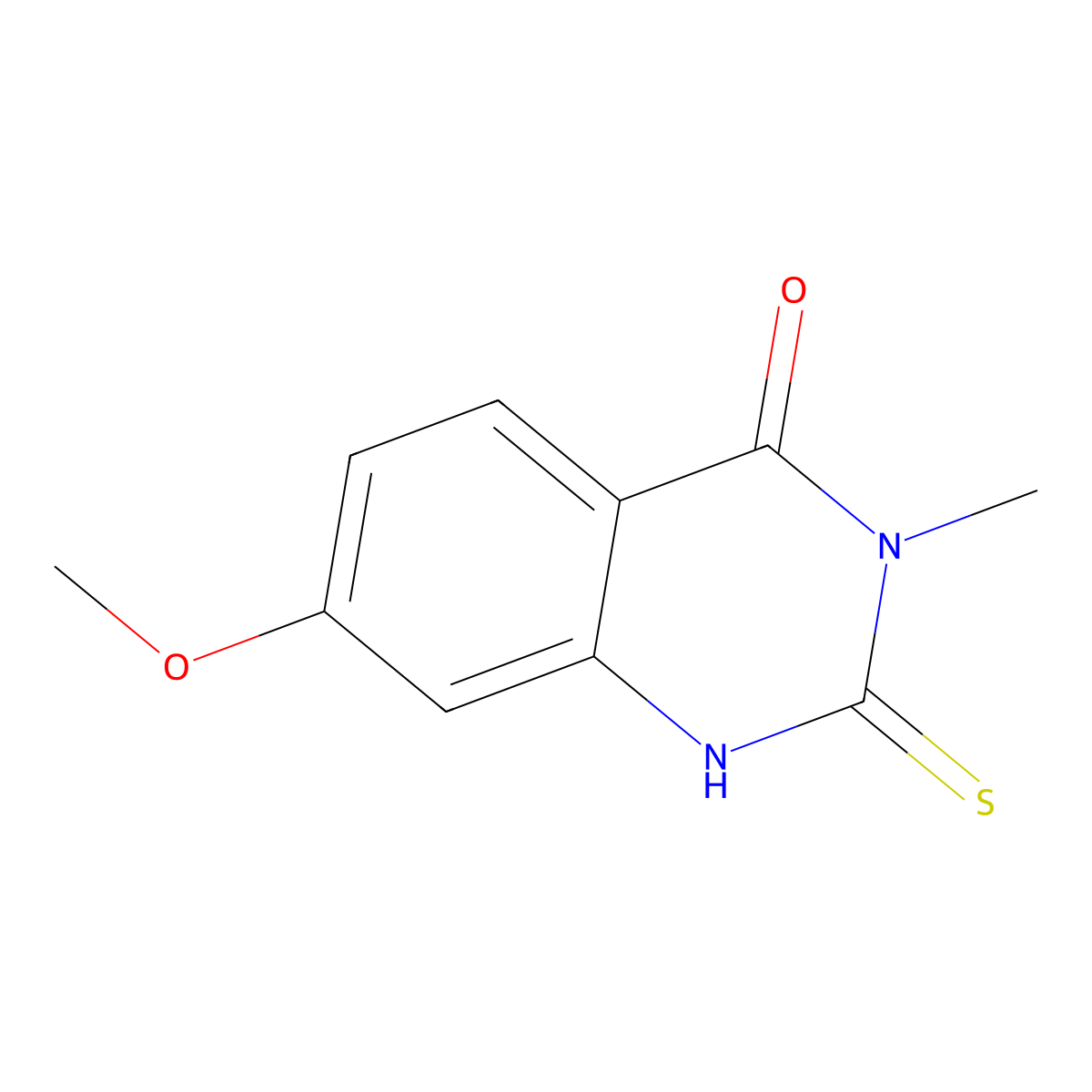7-Methoxy-3-methyl-2-sulfanylidene-1H-quinazolin-4-one molecular structure, CAS 1602813-75-1